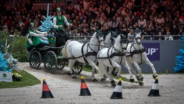 Bram Chardon a remporté la Coupe du monde d'attelage de Genève pour la troisième fois d'affilée.