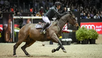 Julien Épaillard et Donatello d'Auge ont fait le spectacle cet après-midi pour conclure le CSI 5*-W de Bordeaux en beauté!