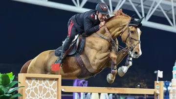 Emanuele Gaudiano et Chalou se sont imposés dans l'épreuve à 1,55m de ce vendredi à Doha