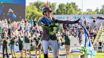 Sandra Auffarth s'est montrée ravie d'avoir remporté le Grand Prix de Falsterbo