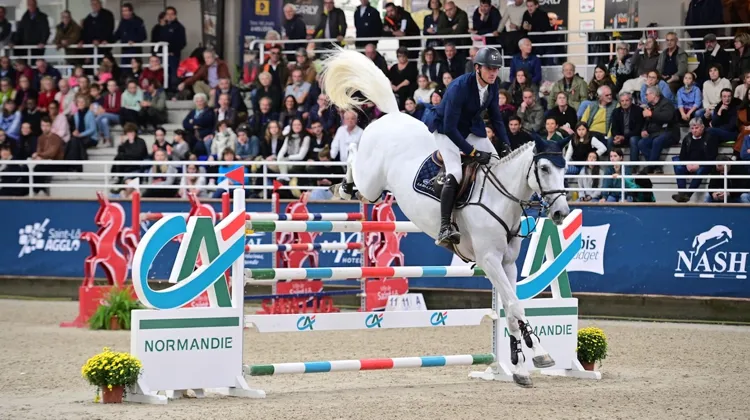 Grégory Wathelet s'est imposé au CSI 4* de Saint-Lô ce soir.