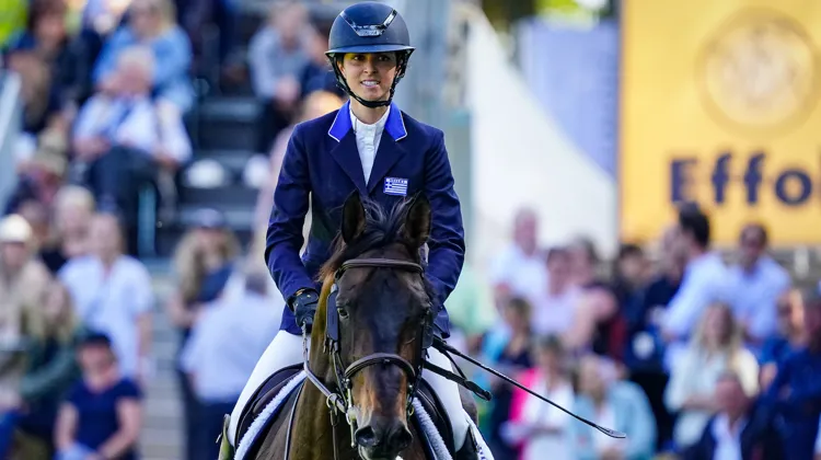 Ioli Mytilineou et Levis de Muze aux Européens Longines de Riesenbeck, en septembre. 