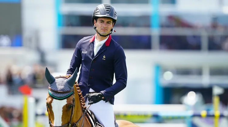 Pierre-Alain Mortier a signé une cinquième place dans le Grand Prix dominical du 27 février avec son cheval de tête, Just Do It R.