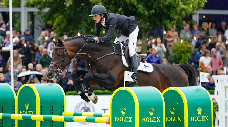 Brian Moggre et Balou du Reventon lors au CSI 5* de Bruxelles en août dernier. 