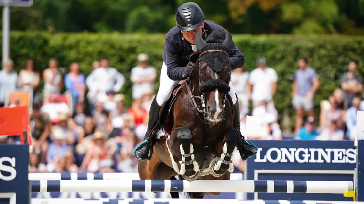 Ici à Longines Deauville Classic l’an passé avec Veyron, Axel van Colen fera partie de la délégation française ce week-end en Normandie