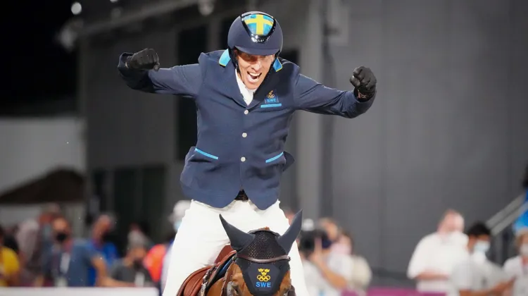Henrik von Eckermann lors des Jeux olympiques de Tokyo l'été dernier. 