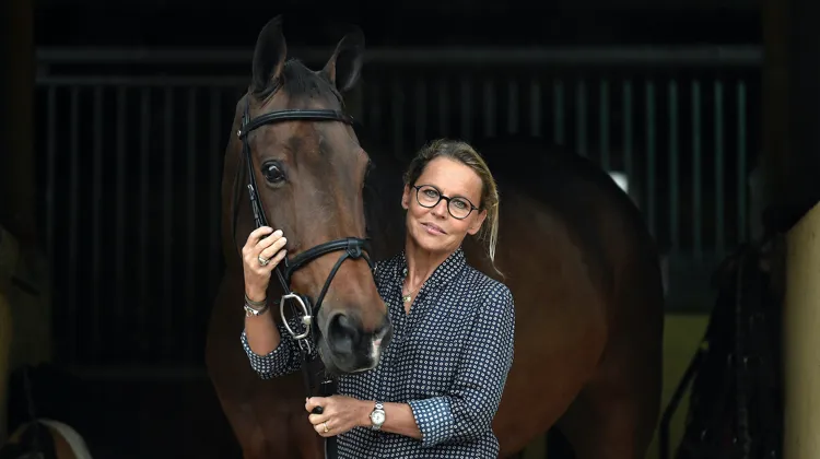 Sylvie Robert, organisatrice du salon Equita Lyon et son CHI Longines.