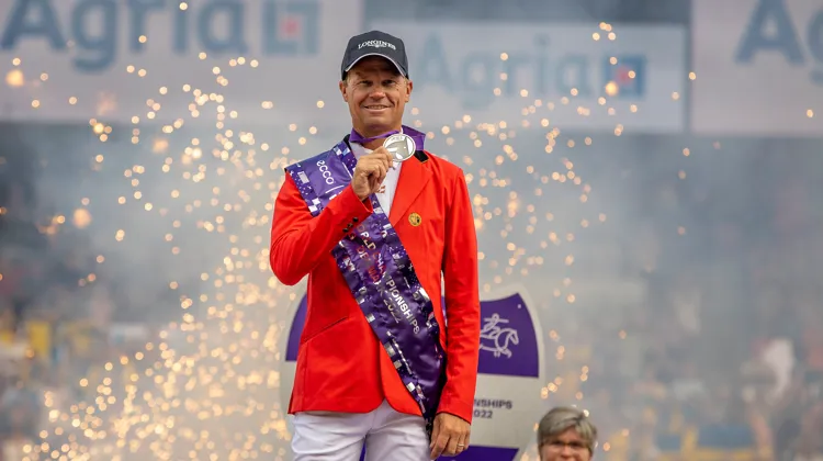 À quarante-deux ans, Jérôme Guéry a décroché sa première médaille individuelle dans un championnat international, le 14 août à Herning.