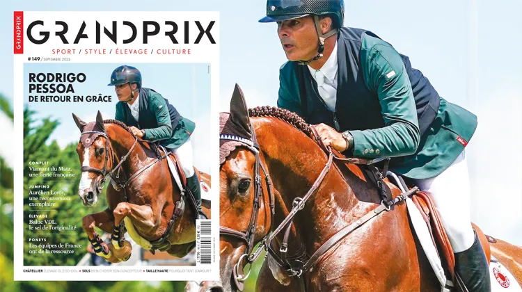 Rodrigo Pessoa est en couverture du dernier numéro du magazine GRANDPRIX.