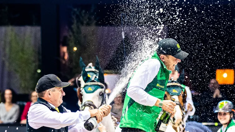 Bram Chardon et Boyd Exell se sont livré une belle bataille dans la finale de la Coupe du monde d'attelage, à Bordeaux.