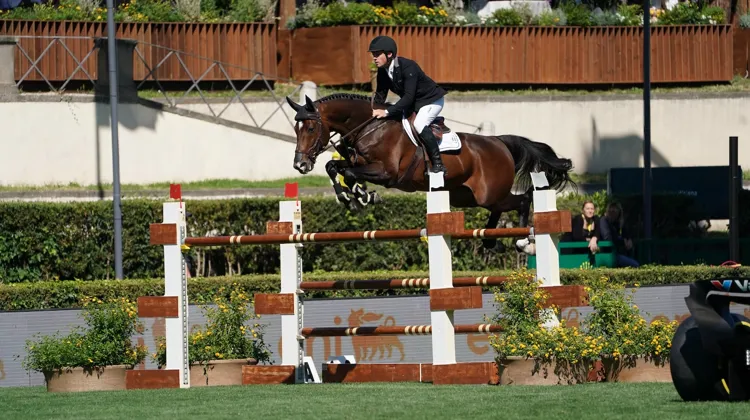 Willem Greve et Grandorado, lauréats de l'épreuve phare d'aujourd'hui au CSIO 5* de Rome.