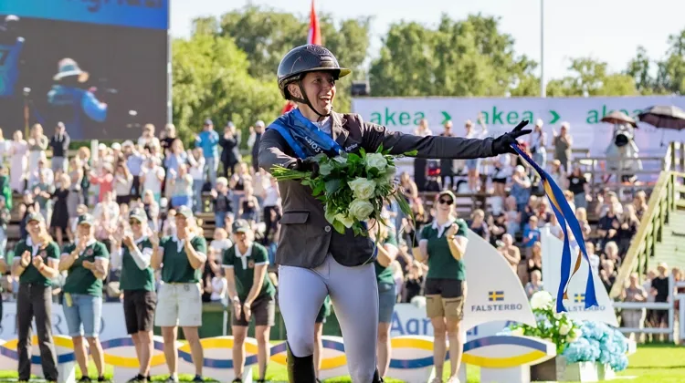 Sandra Auffarth s'est montrée ravie d'avoir remporté le Grand Prix de Falsterbo
