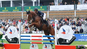 Nicolas Touzaint avait sellé Hatomic de Hus pour cette épreuve d’exhibition