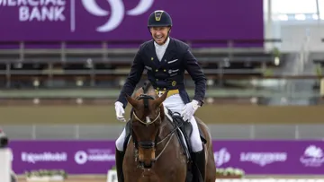 Patrik Kittel s'est grandement réjoui de sa victoire, aujourd'hui à Doha