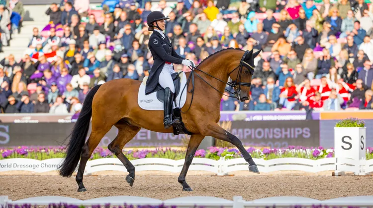 Cathrine Laudrup-Dufour aux championnats du monde de Herning.