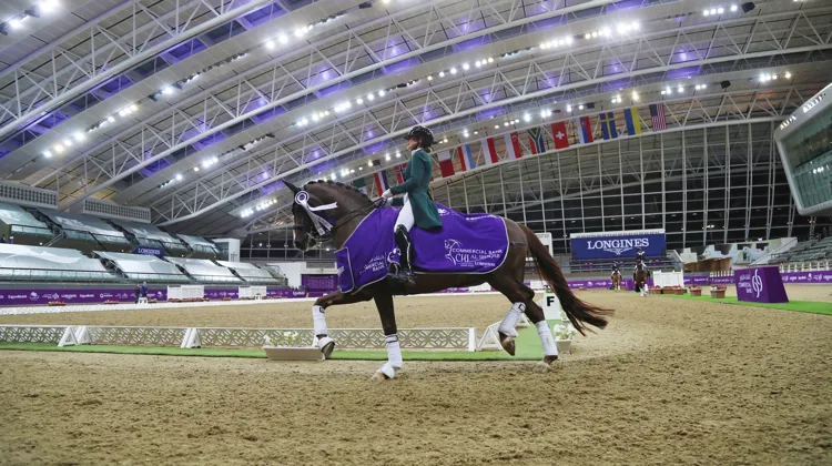 Dinja van Liere a imposé Hartsuijker dans le Grand Prix du CDI 5* de Doha aujourdhui