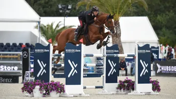 Ici à l'Hubside Jumping de Grimaud à l'automne dernier, Emanuele Gaudiano et Chalou ont remporté leur deuxième Grand Prix 5* de l'année aujourd'hui.