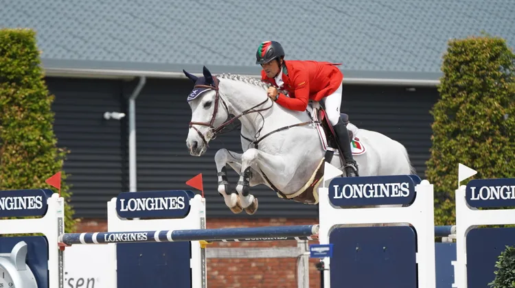 Duarte Seabra et HHS Washington, ici au CSIO 3* de Madrid, se sont imposés aujourd'hui à Wiesbaden