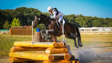 Gwendolen Fer et Romantic Love lors du CCI 4*-S organisé au haras de Jardy l'été dernier