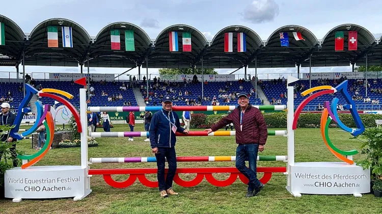 Début juillet, Lucien Hecht avait accompagné Alain Fortin au CHIO d’Aix-la-Chapelle pour y voir à l’œuvre Brazyl du Mezel, auteur d’un superbe double sans-faute dans la Coupe des nations avec François-Xavier Boudant.
