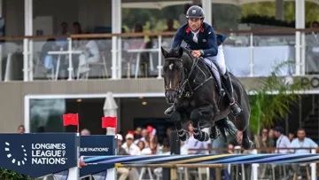 Adrian Whiteway et Chacco Volo lors de leur toute première étape de la Ligue des nations, à Gassin, où ils ont participé à la victoire de l’Union Jack. 