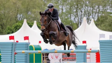 En avril à Bâle, Julien Épaillard et Donatello d'Auge, ici à Windsor, ont remporté la finale de la Coupe du monde Longines, confirmant leur statut de favoris pour ces championnats d'Europe.