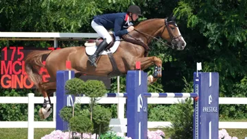 Ici aux Européens Jeunes de Gorla Minore en 2023, Alexander McLean a remporté son premier succès en 5* aujourd'hui grâce à Calixte Heartbreaker.