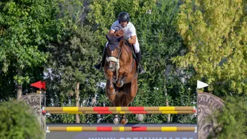 Ici à Rome en septembre, Emanuele Camilli et Chacco's Girlstar ont devancé près de soixante-dix concurrents à Monterrey hier