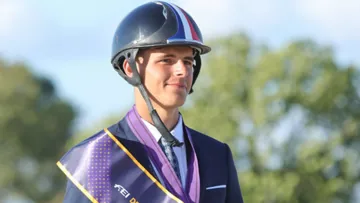 Côme Boisteau aux championnats d'Europe d'attelage U25 à Flyinge