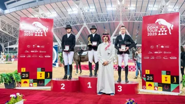 Millie Allen, Ellen Whitaker et Scott Brash sont montés sur le podium ce vendredi à Doha