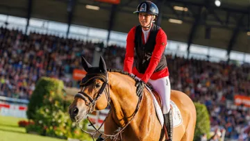 Jana Wargers et Limbridge, lors du CHIO d'Achen en 2023. 