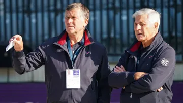 Edouard Coupérie et Thierry Pomel sont ici lors des Européens de Rotterdam, en 2019