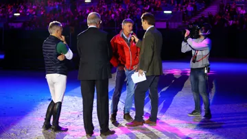 S’il est retiré du haut niveau depuis 2021, Andrew Nicholson continue de faire des apparitions dans le monde équestre, comme ici au CHI de Genève.