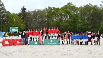 À Compiègne, les Enfants belges se sont imposés au bout d'un barrage face aux Suisses.