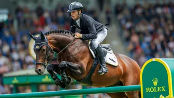 Maître incontesté du saut d’obstacles, Marcus Ehning, ici lors de sa victoire dans le Grand Prix du CSIO 5* d’Aix-la-Chapelle avec Stargold, n’a jamais remporté de grand titre individuel.