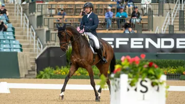 Michael Jung et Fischer Chipmunk FRH ont pris la tête après la première journée de dressage et ont établi un record en CCI 5*-L avec un score de 18,6.