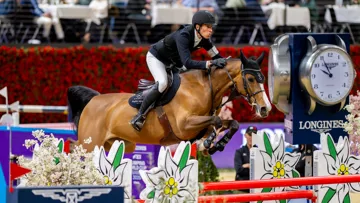 Henrik von Eckermann a manqué le triplé avec Iliana lors de la finale de la Coupe du monde 2025 à Bâle.