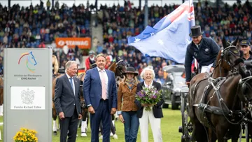 À Aix-la-Chapelle, Boyd Exell et l'Australie on dominé le concours d'Attelage.