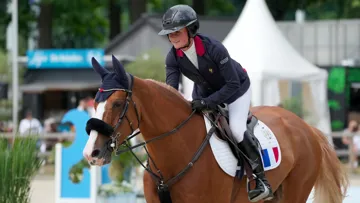 Eden Leprevost Blin-Lebreton et Barbie de la Roque n'ont pas renversé une barre de toute la semaine à Riesenbeck.