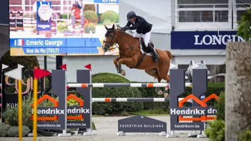 Emeric George et Iloa du Ru se sont classés deuxièmes de la première épreuve réservée aux chevaux de sept ans