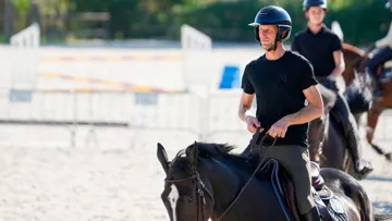Visconti du Telman, ici au CSIO 5* de Barcelone, incarne la stabilité pour Kevin Staut, troisième de la finale de la Coupe du monde en avril à Bâle.