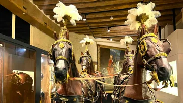 Attelage et apparat comptent parmi les nombreuses richesses du musée vivant du Cheval de Chantilly. 