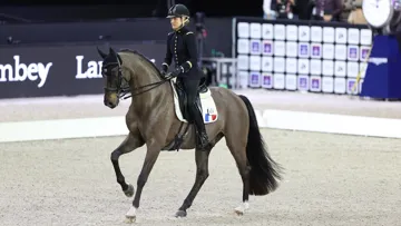 Pauline Basquin et Sertorius de Rima*IFCE ont décroché la victoire qu’ils étaient venus chercher, aujourd’hui à Bordeaux