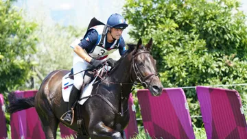 Nicolas Touzaint lors de son cross aux Jeux olympiques de Tokyo.