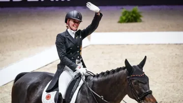 Ici à Lyon, Jessica von Bredow-Werndl s'est imposée ce soir à Omaha, mais avec un score moins élevé qu'à l'accoutumée.