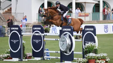 Simon Delestre et I Amelusina R 51 se sont imposés de main de maître dans la Coupe du roi, ce soir à Madrid.