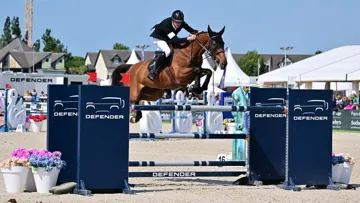 Constant van Paesschen et son hongre de neuf ans Karnak du Roset se sont à nouveau illustrés aujourd'hui.