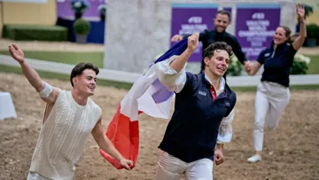 Quentin Jabet et Théo Gardies ont pu profiter d'un tour d'honneur ensemble