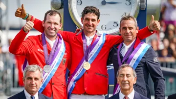 Steve Guerdat, Philipp Weishaupt et Julien Épaillard ont amplement mérité leur place sur le podium.