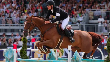 Henrik von Eckermann et King Edward Ress au CSI 5* de Londres.